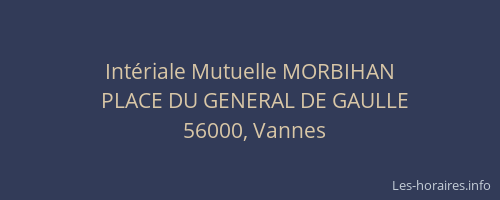 Intériale Mutuelle MORBIHAN