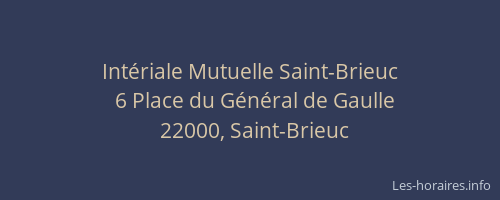 Intériale Mutuelle Saint-Brieuc