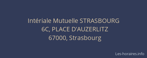 Intériale Mutuelle STRASBOURG
