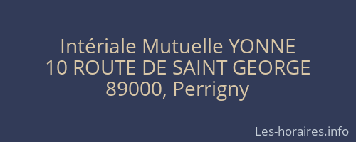 Intériale Mutuelle YONNE