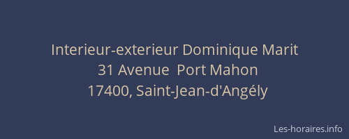Interieur-exterieur Dominique Marit