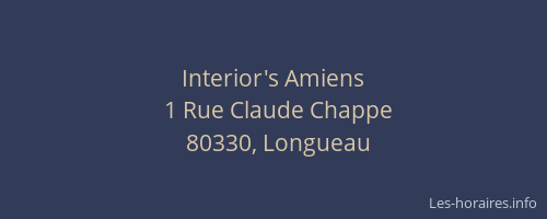 Interior's Amiens