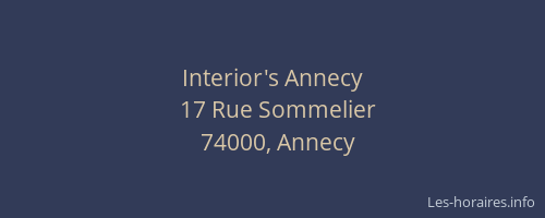 Interior's Annecy