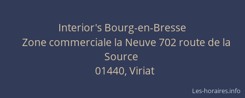 Interior's Bourg-en-Bresse