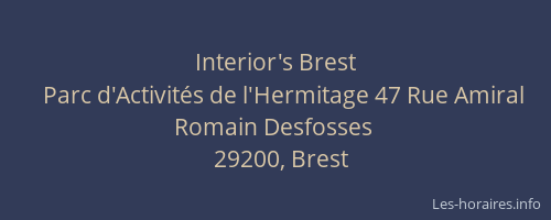 Interior's Brest