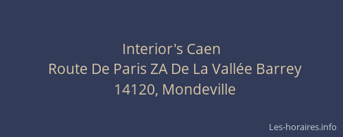 Interior's Caen