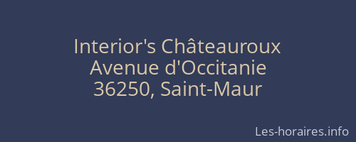 Interior's Châteauroux