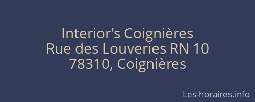 Interior's Coignières
