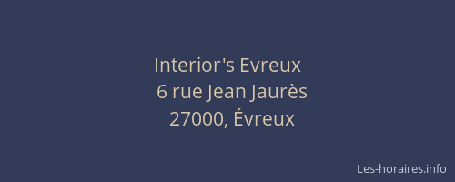 Interior's Evreux