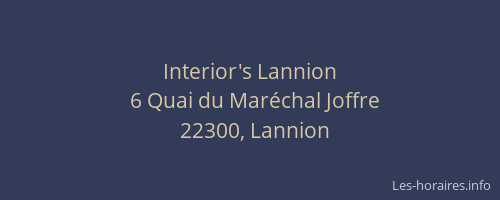 Interior's Lannion