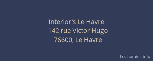 Interior's Le Havre