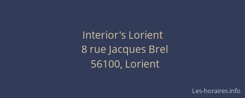 Interior's Lorient