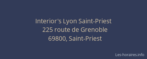 Interior's Lyon Saint-Priest