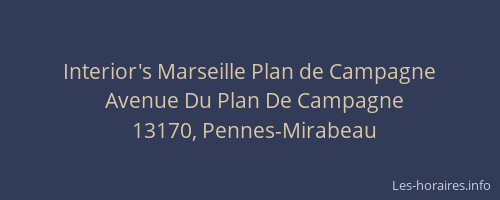 Interior's Marseille Plan de Campagne
