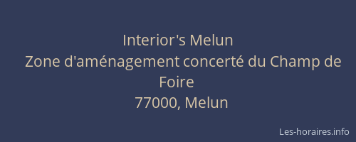 Interior's Melun