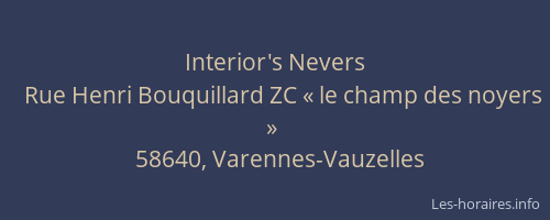 Interior's Nevers