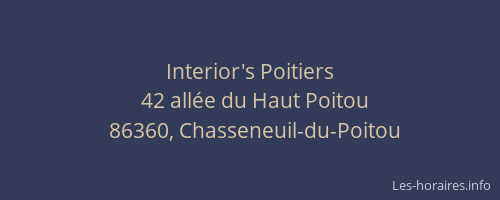 Interior's Poitiers