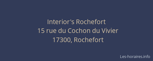 Interior's Rochefort