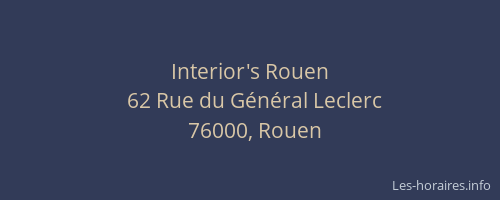 Interior's Rouen