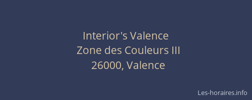Interior's Valence