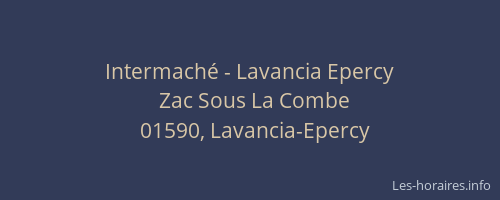 Intermaché - Lavancia Epercy