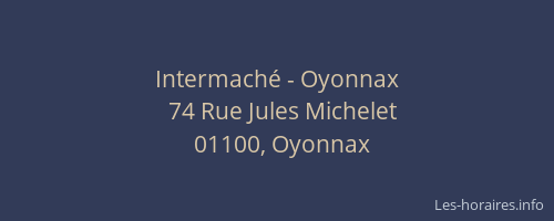 Intermaché - Oyonnax