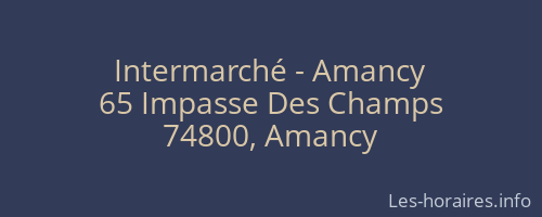 Intermarché - Amancy