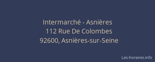 Intermarché - Asnières