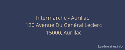Intermarché - Aurillac