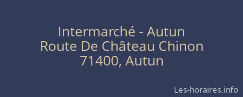 Intermarché - Autun