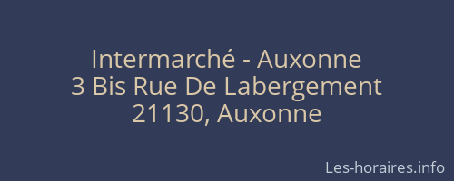 Intermarché - Auxonne