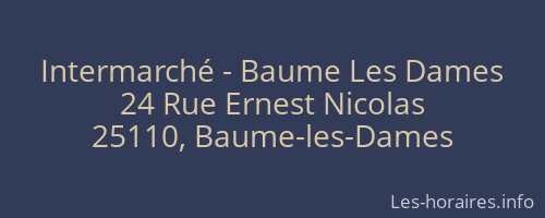 Intermarché - Baume Les Dames
