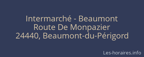 Intermarché - Beaumont