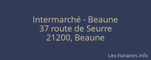 Intermarché - Beaune