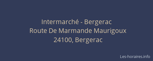 Intermarché - Bergerac