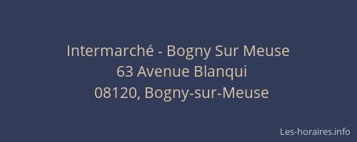 Intermarché - Bogny Sur Meuse