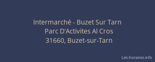 Intermarché - Buzet Sur Tarn