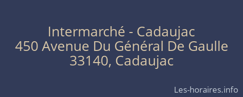 Intermarché - Cadaujac