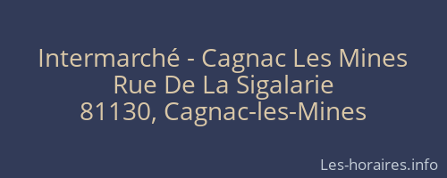 Intermarché - Cagnac Les Mines