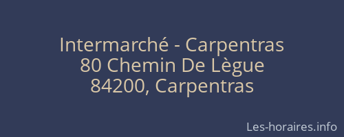 Intermarché - Carpentras