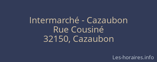 Intermarché - Cazaubon