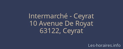 Intermarché - Ceyrat