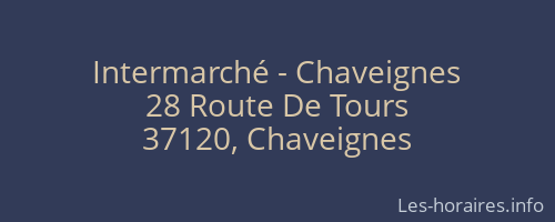 Intermarché - Chaveignes