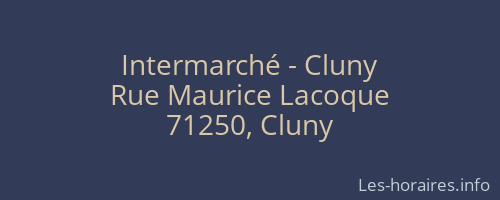 Intermarché - Cluny
