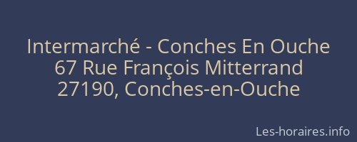 Intermarché - Conches En Ouche