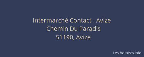 Intermarché Contact - Avize