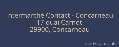 Intermarché Contact - Concarneau