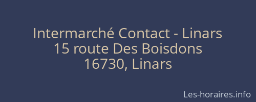 Intermarché Contact - Linars