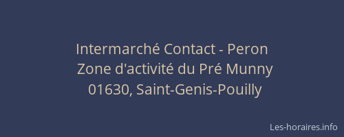 Intermarché Contact - Peron