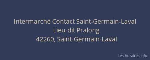 Intermarché Contact Saint-Germain-Laval